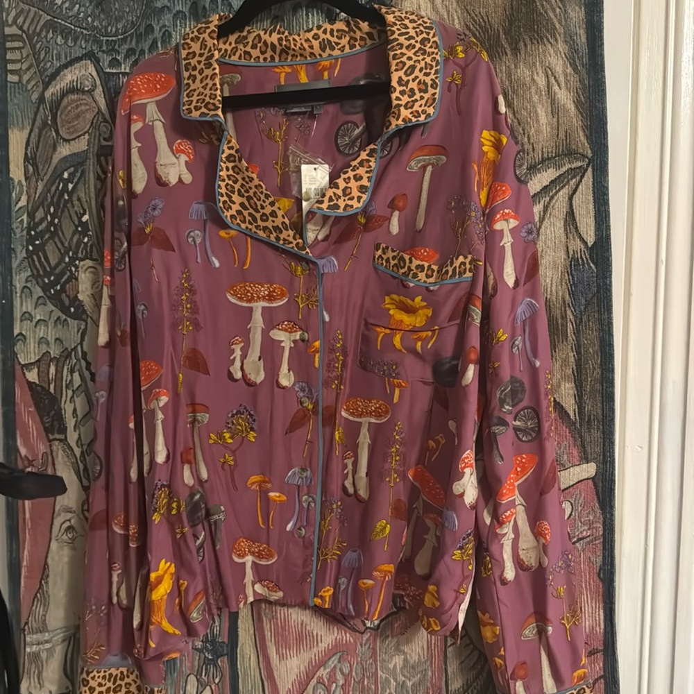 Anthropologie Mushroom Night Top
